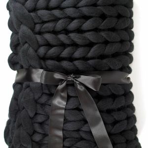 SALE 🔥💵 Merino Wool Super Chunky Blanket. Handmade in Lithuania.